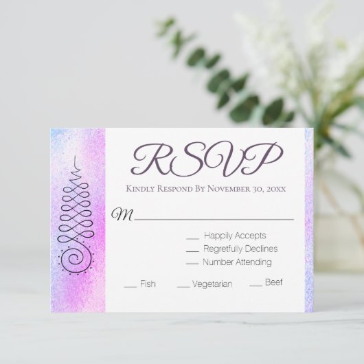 *~* Spirituele Geometrie Nirvana RSVP (Staand voorkant)