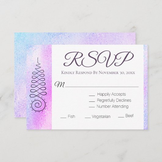 *~* Spirituele Geometrie Nirvana RSVP (Voorkant / Achterkant)