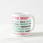 SPIRITUELE GESCHENKEN VAN SPIRIT CHRISTELIJK KOFFIEMOK (Voorkant rechts)