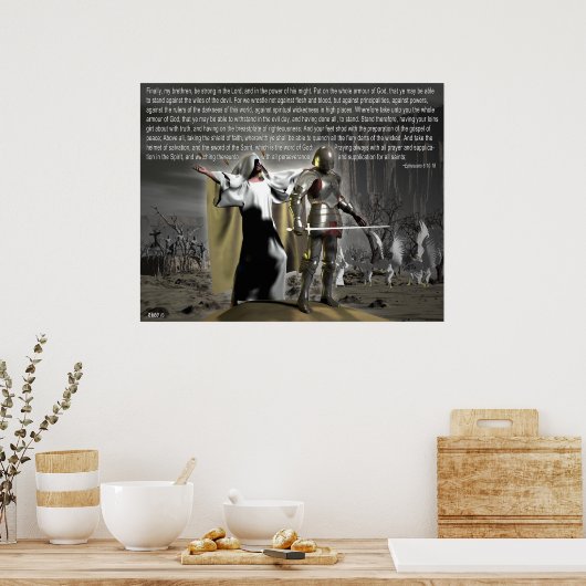 Spirituele gevechten poster (Keuken)