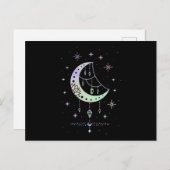 Spirituele Gothic Pastel Moon Witchy Briefkaart (Voorkant / Achterkant)