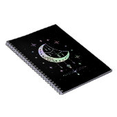 Spirituele Gothic Pastel Moon Witchy Notitieboek (Rechterzijde)