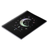 Spirituele Gothic Pastel Moon Witchy Notitieboek (Linkerzijde)