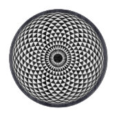 Spirituele grijze witte Mandala Geometrische Vecto Snijplank (Voorkant)