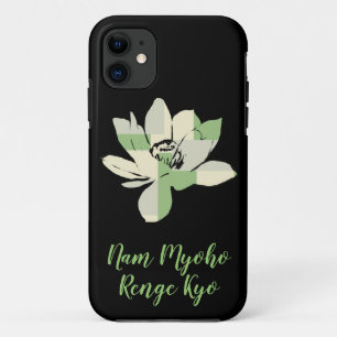 Spirituele Groene Lotus Bloem Nam Myoho Renge Kyo Case-Mate iPhone Case