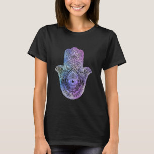 Spirituele Hamsa heeft Mandala voor geluk T-shirt