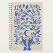 Spirituele Handen Hemelmaan Monogram Planner (Voorkant)