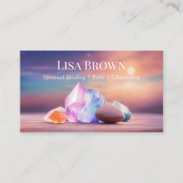 Spirituele Healing Stones Reiki Channeling Visitekaartje