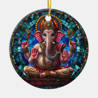 Spirituele hindoeïstische godheid Ganesha Keramisch Ornament