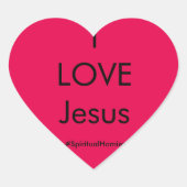 Spirituele Homies "I LOVE Jesus" Sticker (Voorkant)