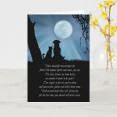 Spirituele hond en kat huisdier sympathie kaart (Gele Bloem)