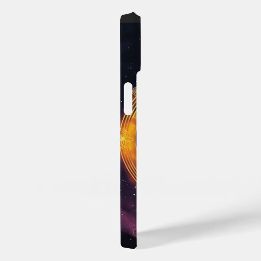 Spirituele hond met gouden mandala en levensbloem Case-Mate iPhone case (Achterkant / Rechts)