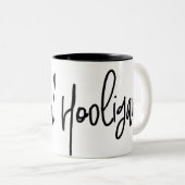 Spirituele Hooligan Big Script-Mok Tweekleurige Koffiemok (Voorkant rechts)