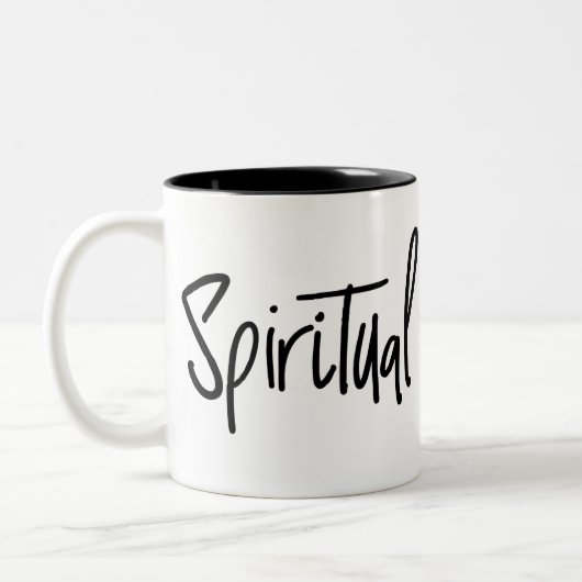 Spirituele Hooligan Big Script-Mok Tweekleurige Koffiemok (Links)