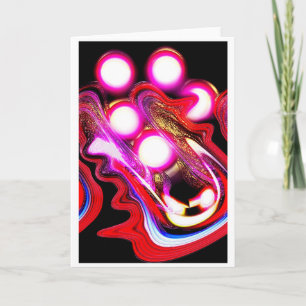 Spirituele hybride kunst feestdagen kaart