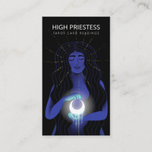 Spirituele Illustratie Tarot Kaart Reader Visitekaartje