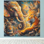 spirituele illustraties canvas afdruk (Insitu (Houten vloer))