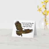 Spirituele Inspirerend Quote Gezegde Groet Kaart (Gele Bloem)