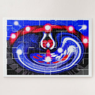 Spirituele invasiekunst legpuzzel