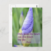 Spirituele Iris Inspirerend Rumi Quote Briefkaart (Voorkant / Achterkant)