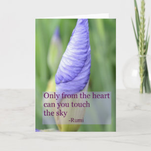 Spirituele Iris Inspirerend Rumi Quote Kaart