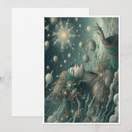 Spirituele Jade Princess Kaart (Voorkant / Achterkant)