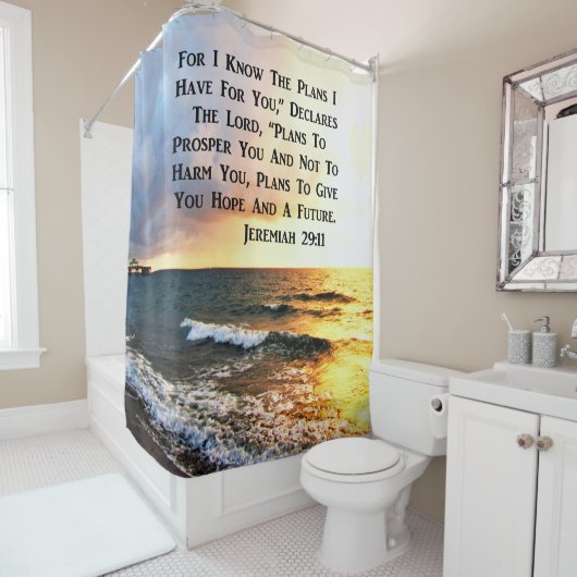 SPIRITUELE JEREMIA 29:11 OCEAANONTWERP DOUCHEGORDIJN (In situ)