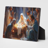 Spirituele Jesus Manger Plaque Fotoplaat (Zijkant)