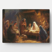 Spirituele Jesus Manger Plaque Fotoplaat (voorkant)