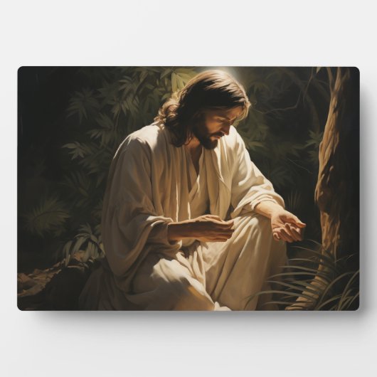 Spirituele Jesus Plaque Fotoplaat (voorkant)