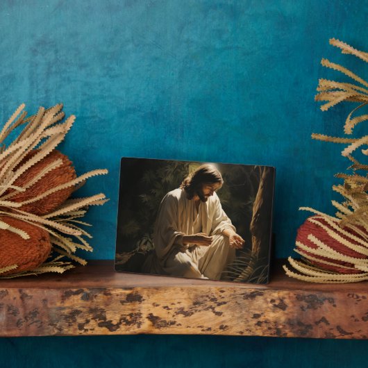 Spirituele Jesus Plaque Fotoplaat (Zijkant)