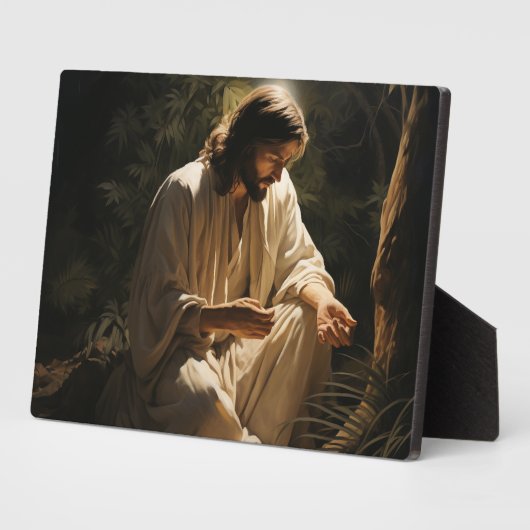 Spirituele Jesus Plaque Fotoplaat (Zijkant)