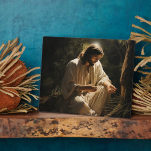 Spirituele Jesus Plaque Fotoplaat