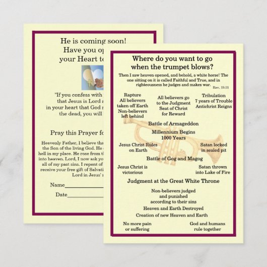 Spirituele Kaart (Voorkant / Achterkant)