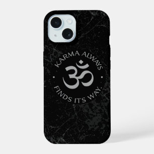 Spirituele Karma Om Design – Mindfulness Collectie iPhone 15 Case