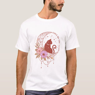 Spirituele kat en sterren t-shirt