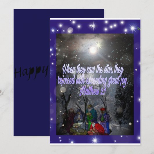 spirituele kerstkaart (Voorkant / Achterkant)