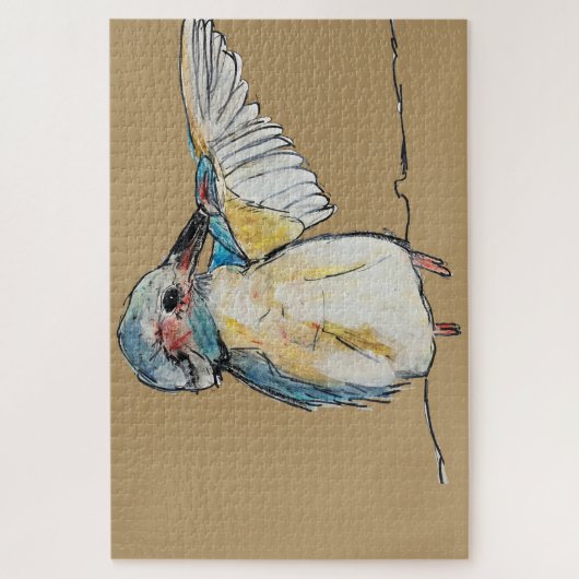 Spirituele Kingfisher puzzel van Molly Magdalain (Verticaal)