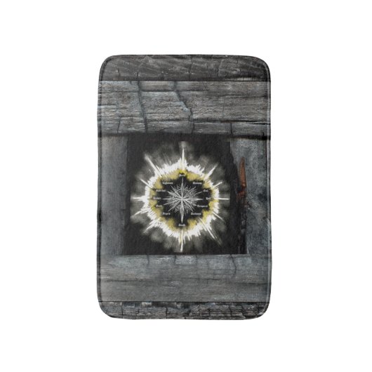 Spirituele kompas badmat (Voorkant Verticaal)
