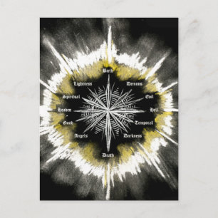 Spirituele kompas briefkaart