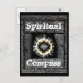Spirituele kompas briefkaart (Voorkant / Achterkant)