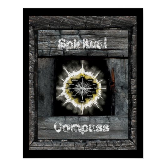 Spirituele kompas perfect poster (Voorkant)