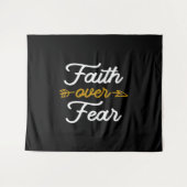 Spirituele kracht Geloof over angst Wandkleed (Voorkant (horizontaal))