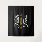 Spirituele kracht Geloof over angst Wandkleed (Voorkant)