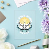 Spirituele kracht in God – Verheffende Christelijk Acryl Uitnodigingen (Insitu (Huwelijk))