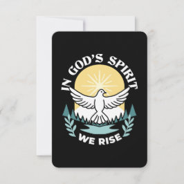 Spirituele kracht in God – Verheffende Christelijk Bedankkaart