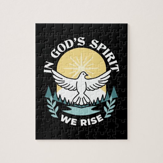 Spirituele kracht in God – Verheffende Christelijk Legpuzzel (Verticaal)