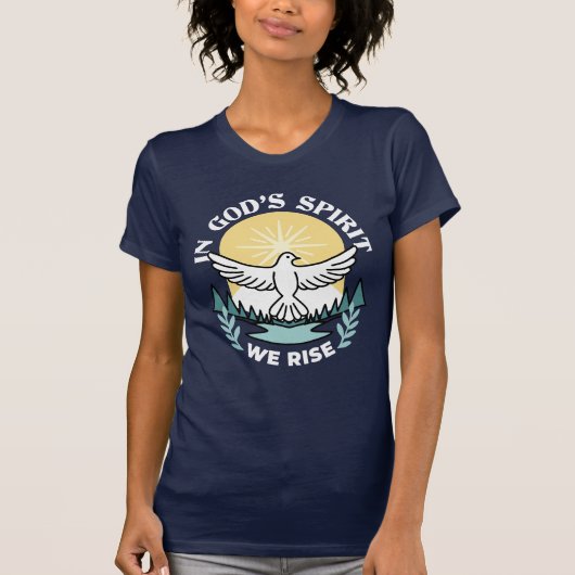 Spirituele kracht in God – Verheffende Christelijk T-shirt (Voorkant)