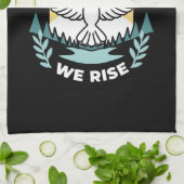 Spirituele kracht in God – Verheffende Christelijk Theedoek (Gevouwen)