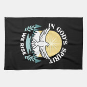 Spirituele kracht in God – Verheffende Christelijk Theedoek (Horizontaal)